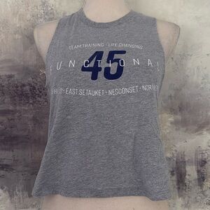 F45 Cropped Sleeveless Tee muscle tank size Medium